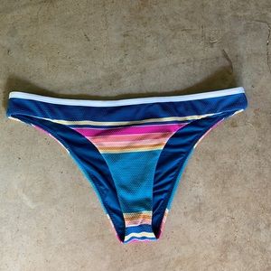 Rip curl striped bikini bottoms